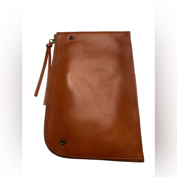 NWT 100% Leather Two Way Madewell Clutch - Picture 10 of 14
